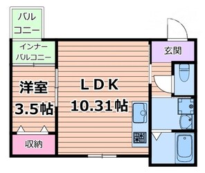 レーヴ茨木元町の物件間取画像